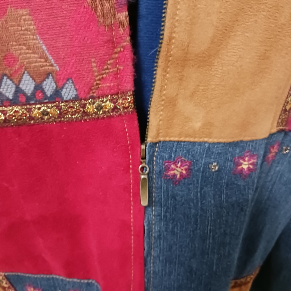 Dunner Patchwork Jacket 14P Colorful Grandmacore - image 5